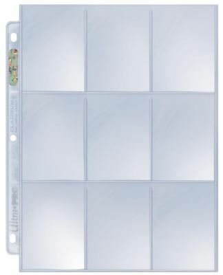 (10) Ultra Pro 9-pocket Platinum Heavy Duty Trading Card Album Binder Pages