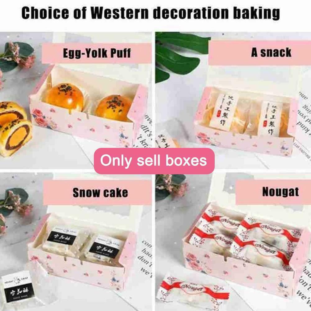 Windowed Cupcake Cake Egg Tart Boxes Cookies Holder L0y7. W3j1